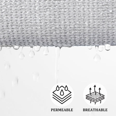 Close-up of sturdy D-rings on Shade&Beyond triangle shade sail