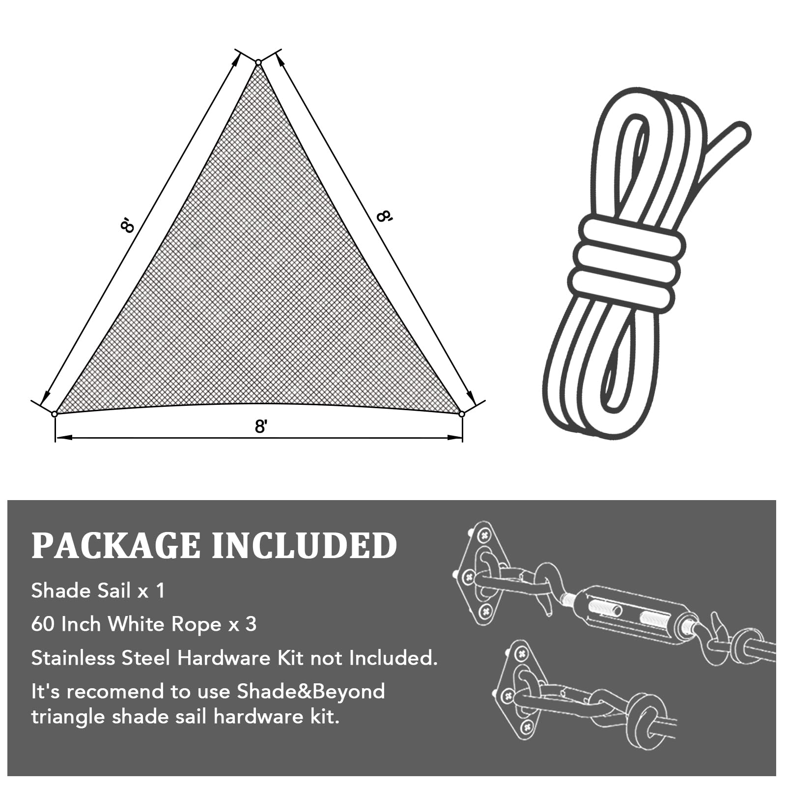Shade&Beyond triangle shade sail enhancing privacy and comfort in an outdoor space