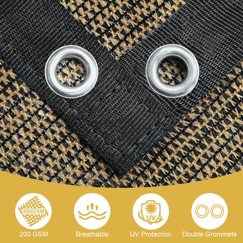 Shade&Beyond 90% UV protection blocks harsh sun for cooler outdoor spaces.
