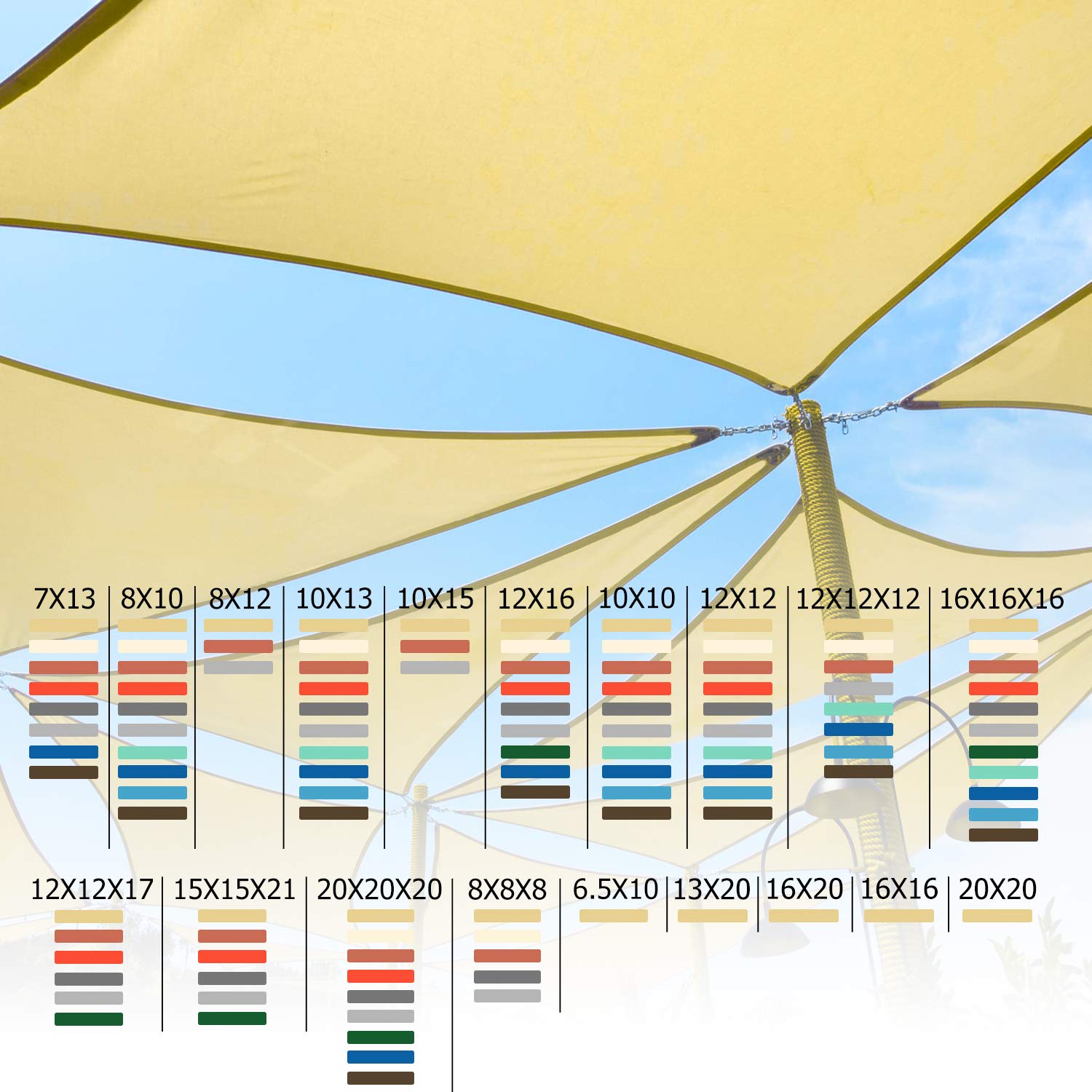 Shade&Beyond versatile shade for patios, gardens, and decks.