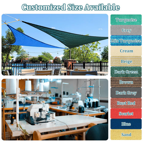 Shade&Beyond 185gsm HDPE fabric blocks UV while maintaining airflow