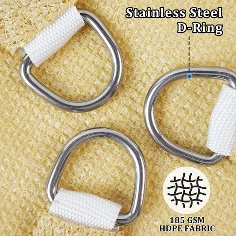 Shade&Beyond breathable design with curved edges promotes airflow and rain runoff.