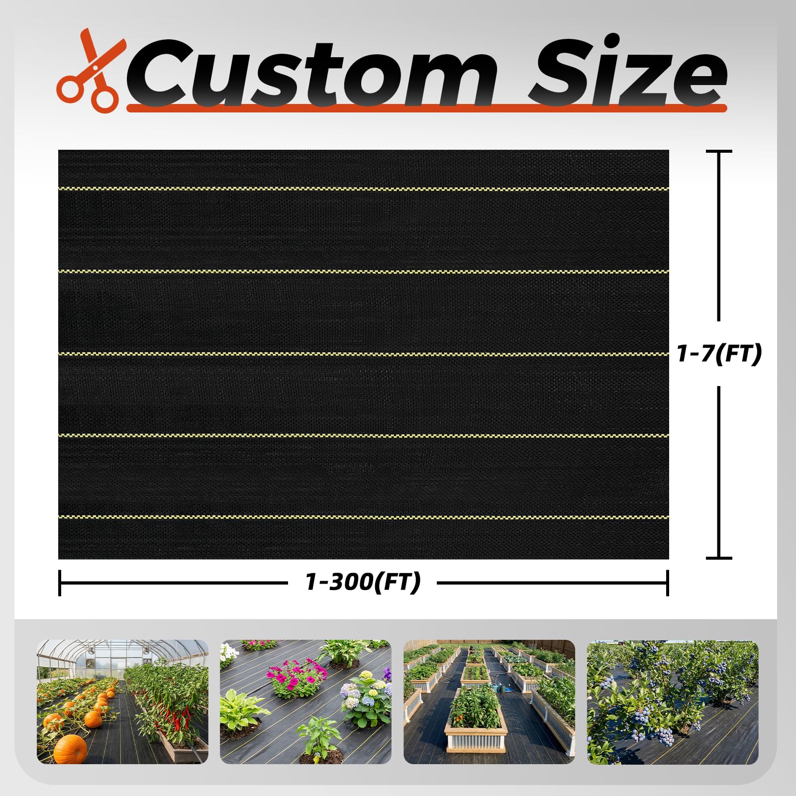 Shade&Beyond heat-sealed edges prevent unraveling for durable garden coverage.