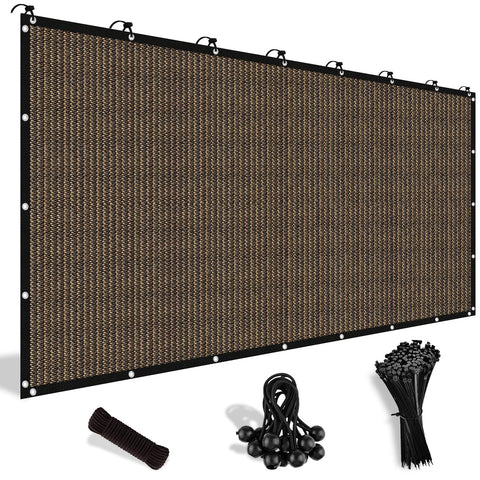 Shade&Beyond pergola shade cover 8x10 mocha blocks 90% sun for cooler outdoor spaces
