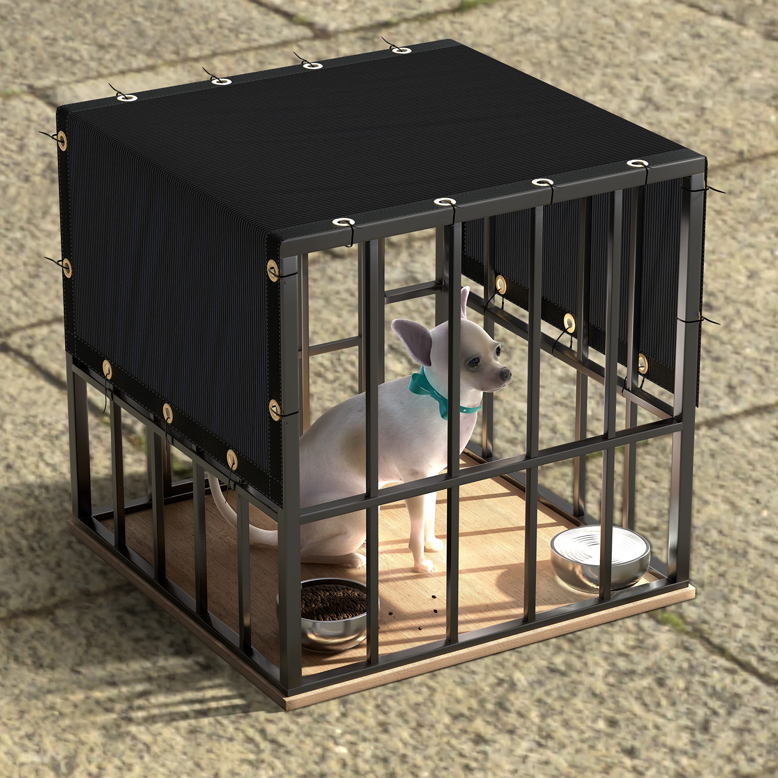 ShadeMart backyard privacy screen shade helps create a cooler, more defined outdoor space.