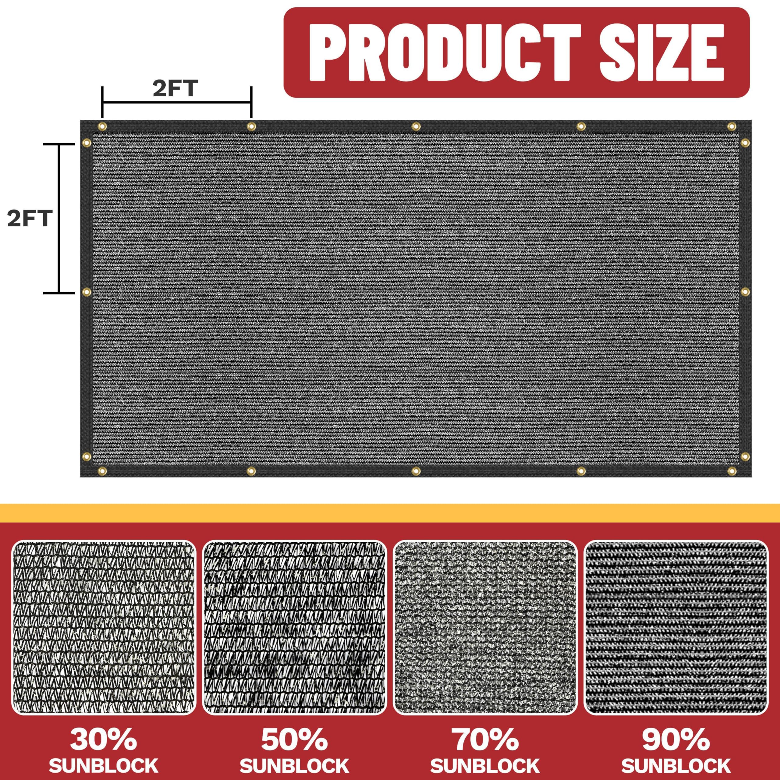 ShadeMart high-density polyethylene fabric resists sunlight and oxidation for durable outdoor use.