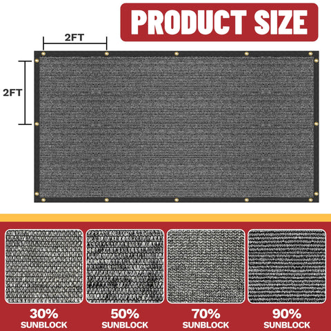 ShadeMart high-density polyethylene fabric resists sunlight and oxidation for durable outdoor use.