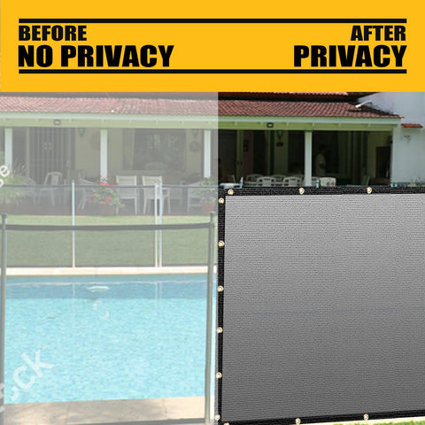 SHADESPEARE privacy screen near pool area for screening
