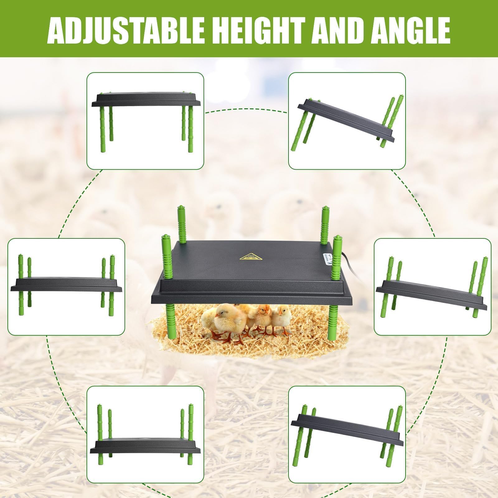 Shaledig easy four-step installation for quick setup of the brooder.