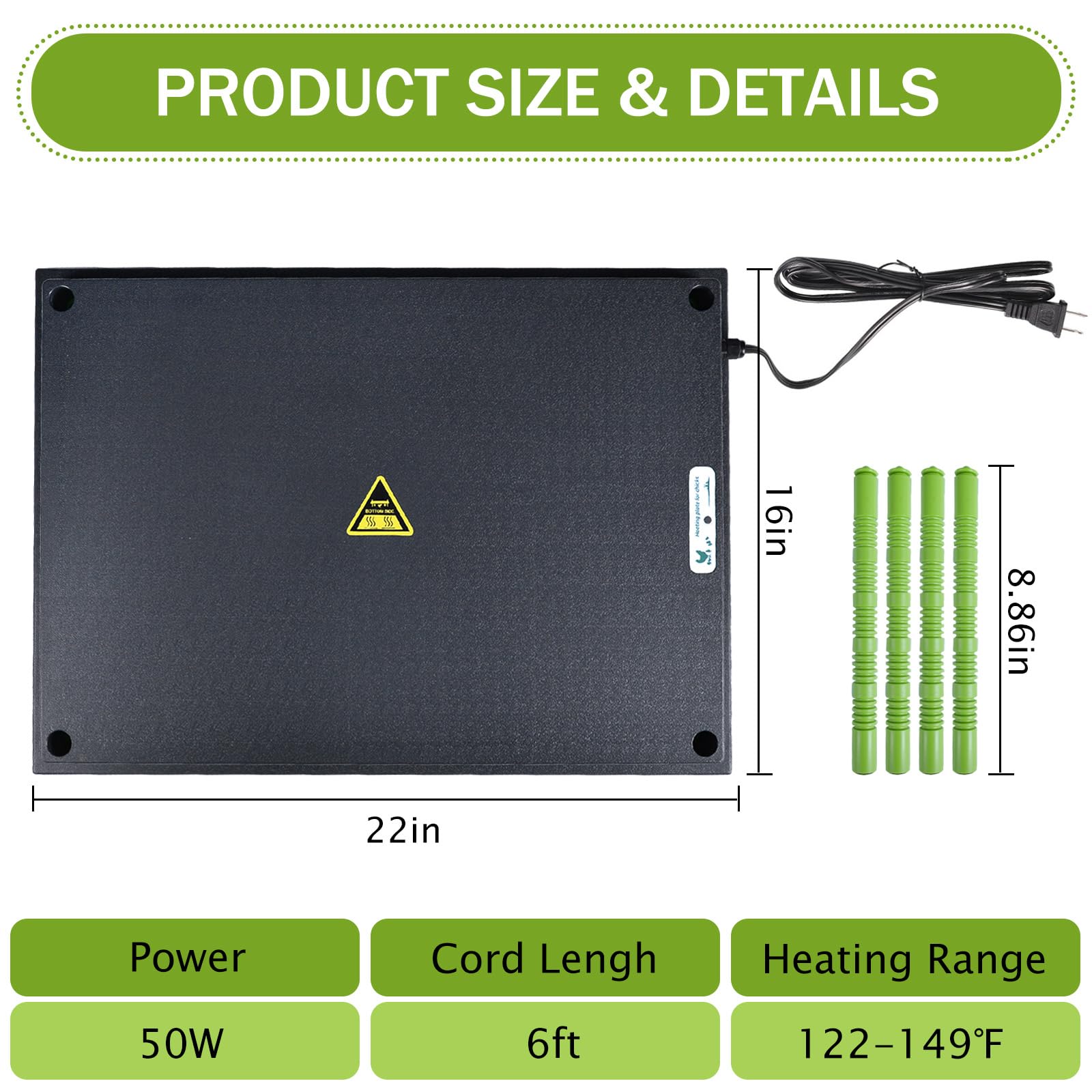 Shaledig no-glow warming plate supports natural rest without bright light.