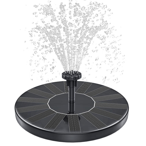 SHANCHAHUA solar fountain overview showing compact design and tranquil water effects.