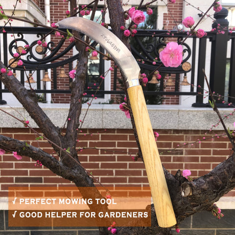 SHANFEEK durable stainless steel blade stays sharp for frequent gardening