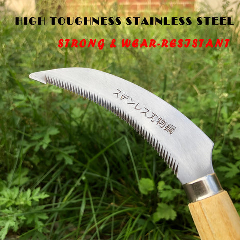 SHANFEEK ergonomic wooden handle reduces fatigue during weeding