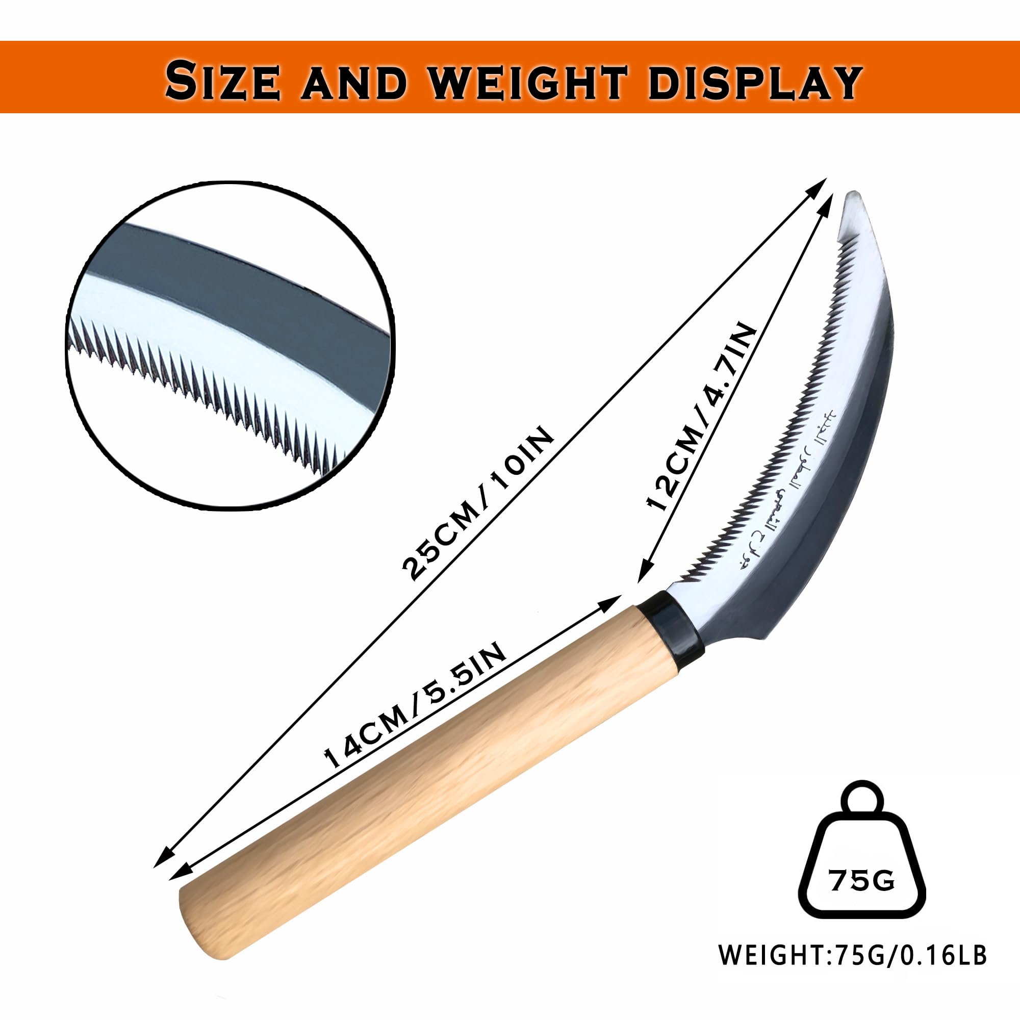 SHANFEEK wooden handle provides ergonomic comfort during long gardening sessions.