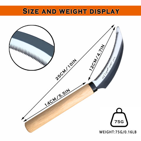 SHANFEEK wooden handle provides ergonomic comfort during long gardening sessions.