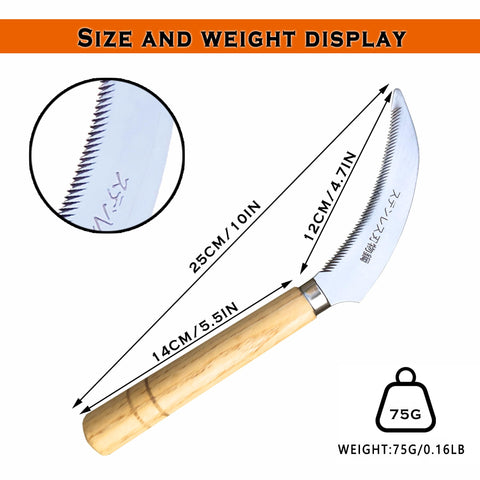SHANFEEK japanese weeding hoe with wooden handle for comfortable gardening