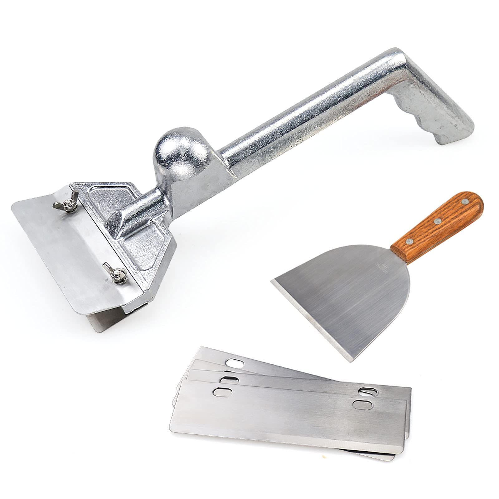 SHANGPEIXUAN grill scraper with five blades for heavy-duty cleaning