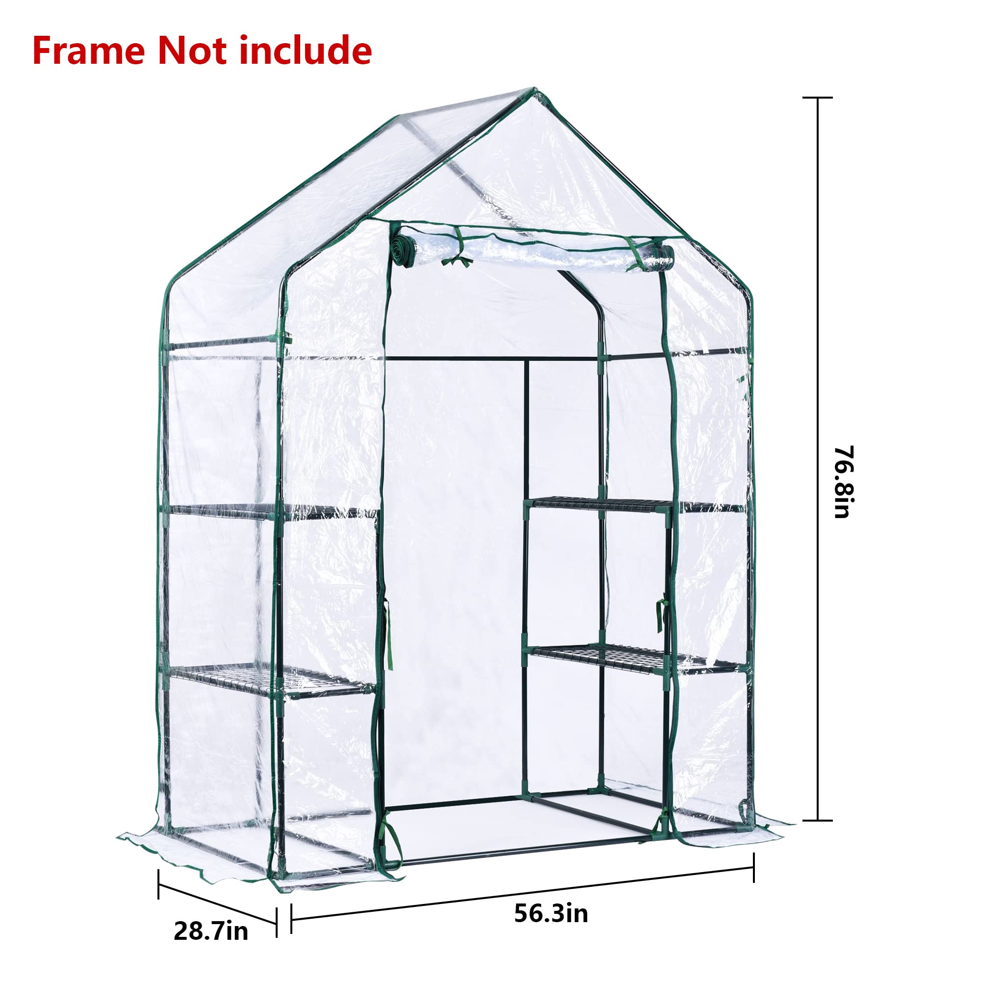 SHANGXING greenhouse cover with roll-up door enabling easy access and airflow.