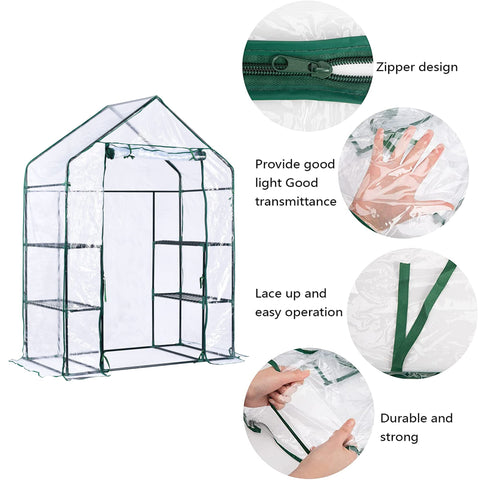 SHANGXING transparent PVC greenhouse cover allowing sunlight to reach plants.