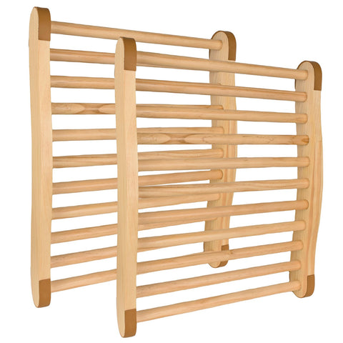 Shanshanshop sauna backrest 2pc set offering comfortable support during infrared sessions.