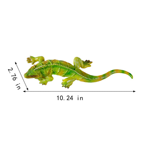 SHAODIE lizard statue close-up reveals vivid color and durable paint.
