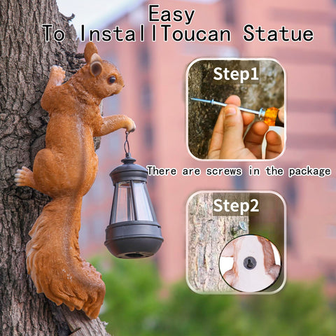 SHAODIE Squirrel closeup-face shows lifelike details for outdoor display.