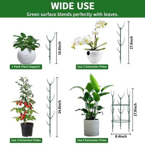 SHAOKAOLU plant stake for indoor outdoor use improves air and light access