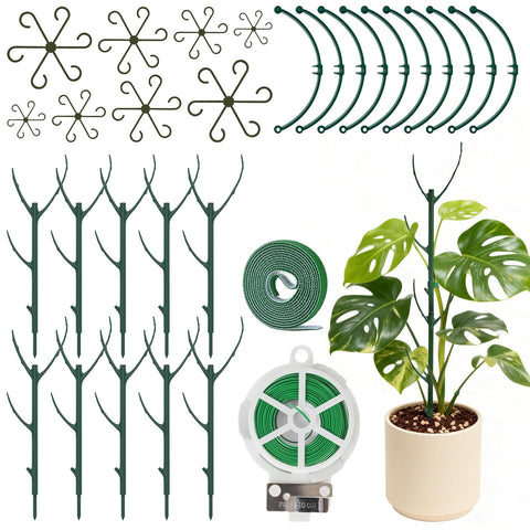 SHAOKAOLU stackable monstera stake 11in provides sturdy support for climbing plants