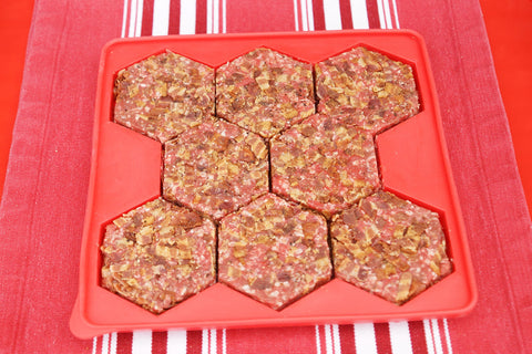 Shape+Store Burger Master stackable-freezer storage saves freezer space.