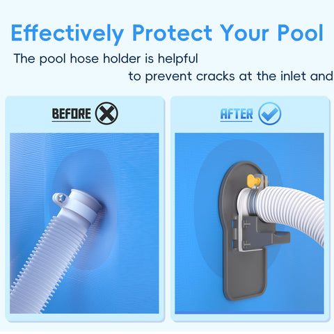 SHAPON built-in cable-tie groove keeps hoses in place