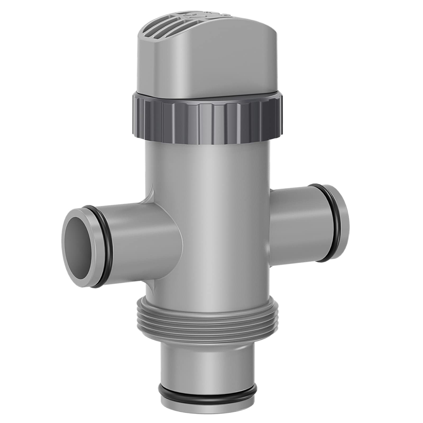 SHAPON dual split hose plunger valve compatible with Intex setups for flexible hose management.