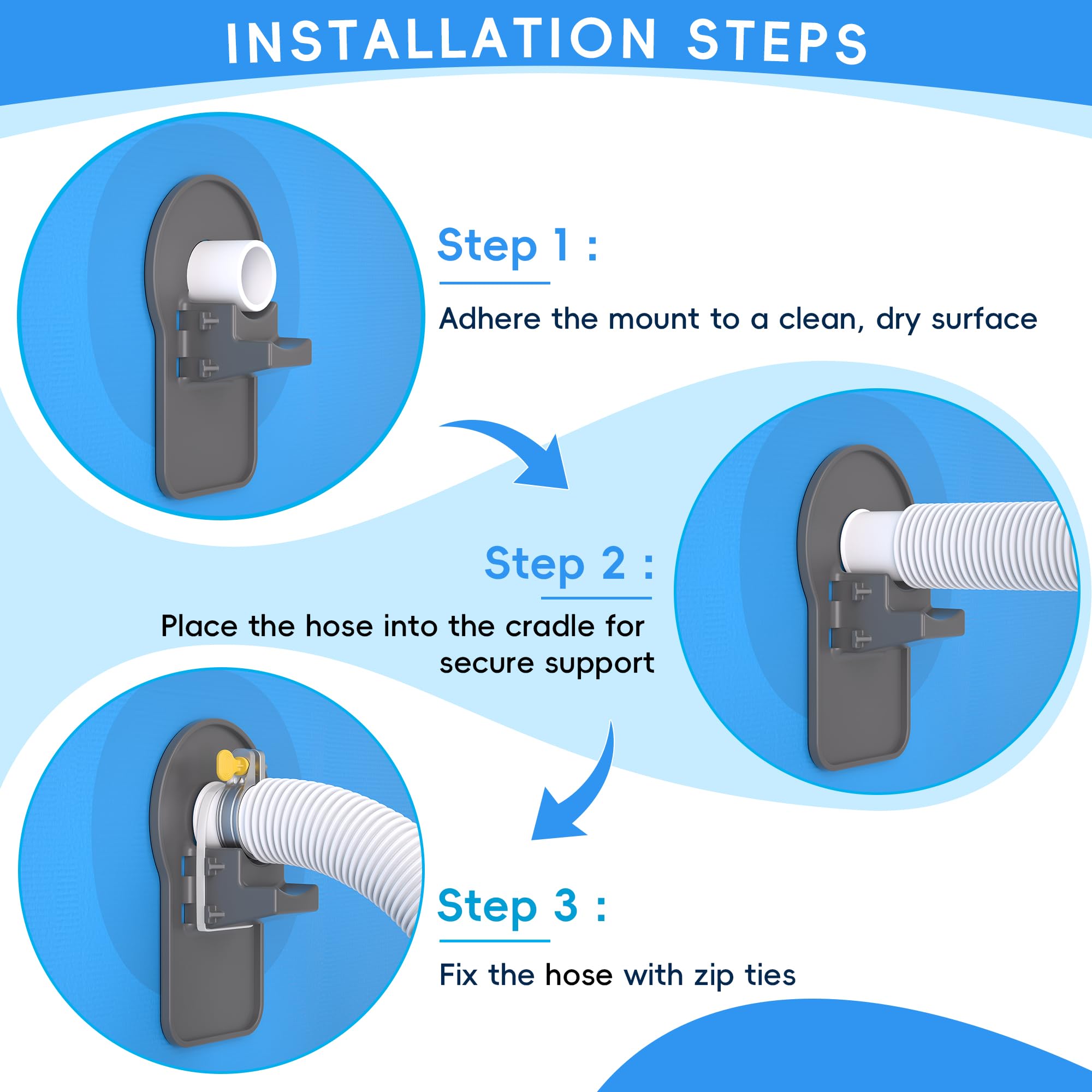 SHAPON compatible with Intex pools for clean hose alignment
