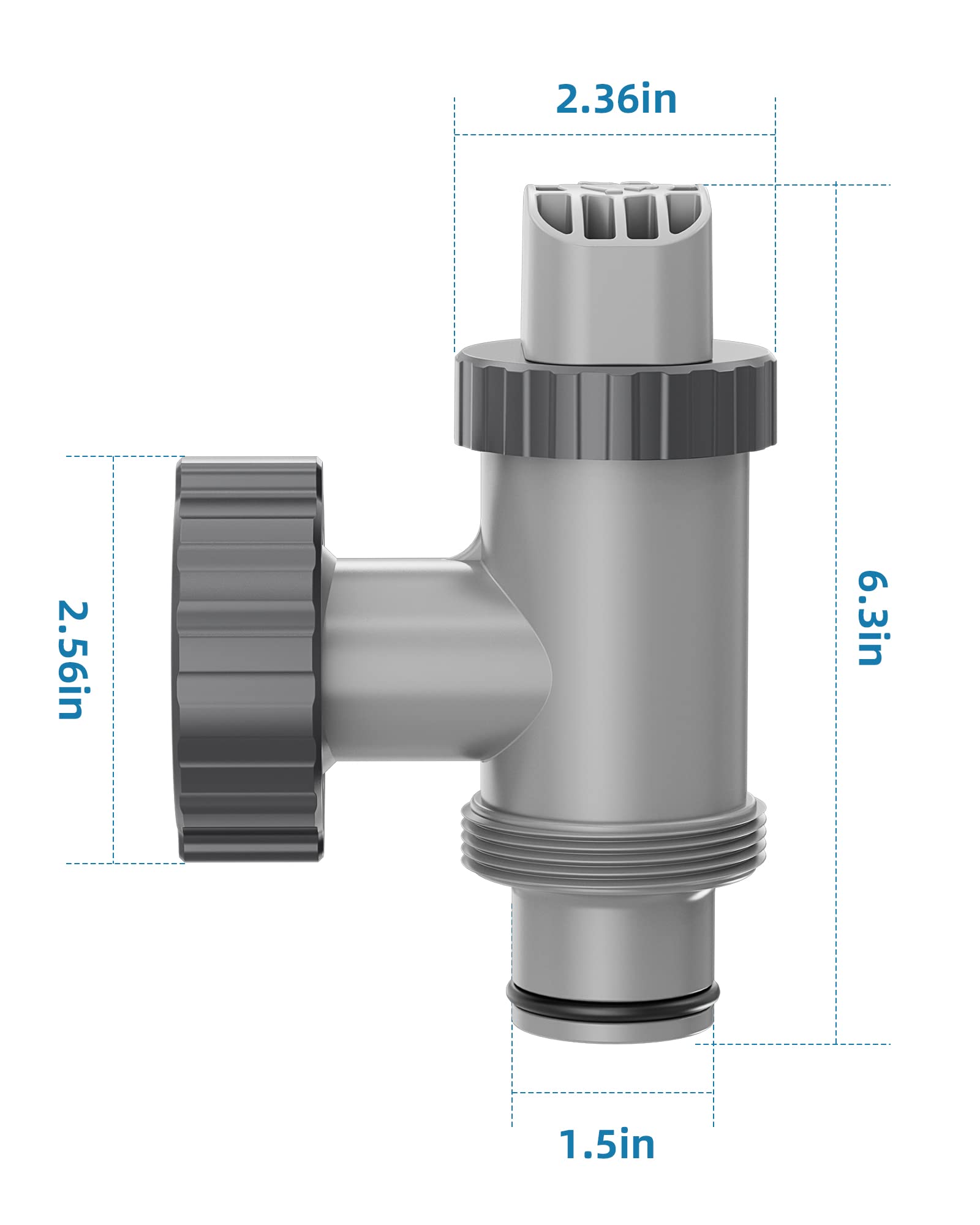 SHAPON plunger valve installed in pool system for easy maintenance