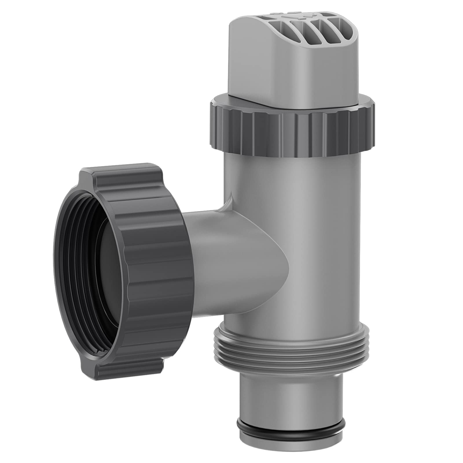 SHAPON plunger valve for Intex 2500 GPH pump enables quick flow stop during hose changes