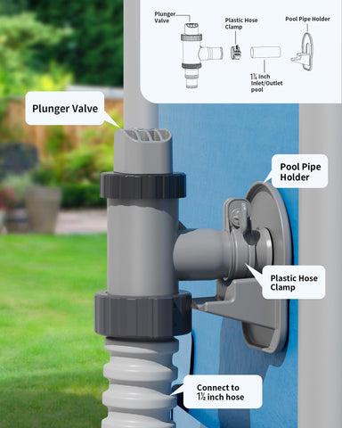 SHAPON pool hose holder protection preventing hose kinking