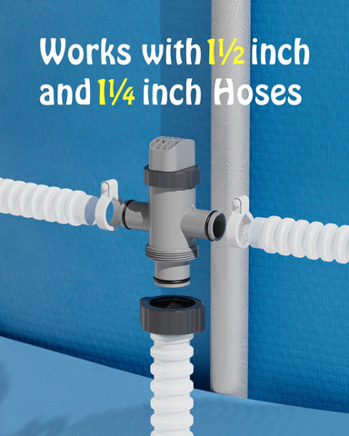 SHAPON water-flow control valve enables easy on/off to filter systems.
