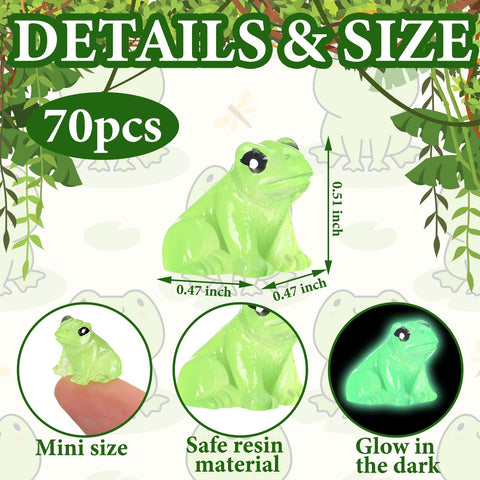 Shappy glow frogs illuminate shelves with soft ambient glow.