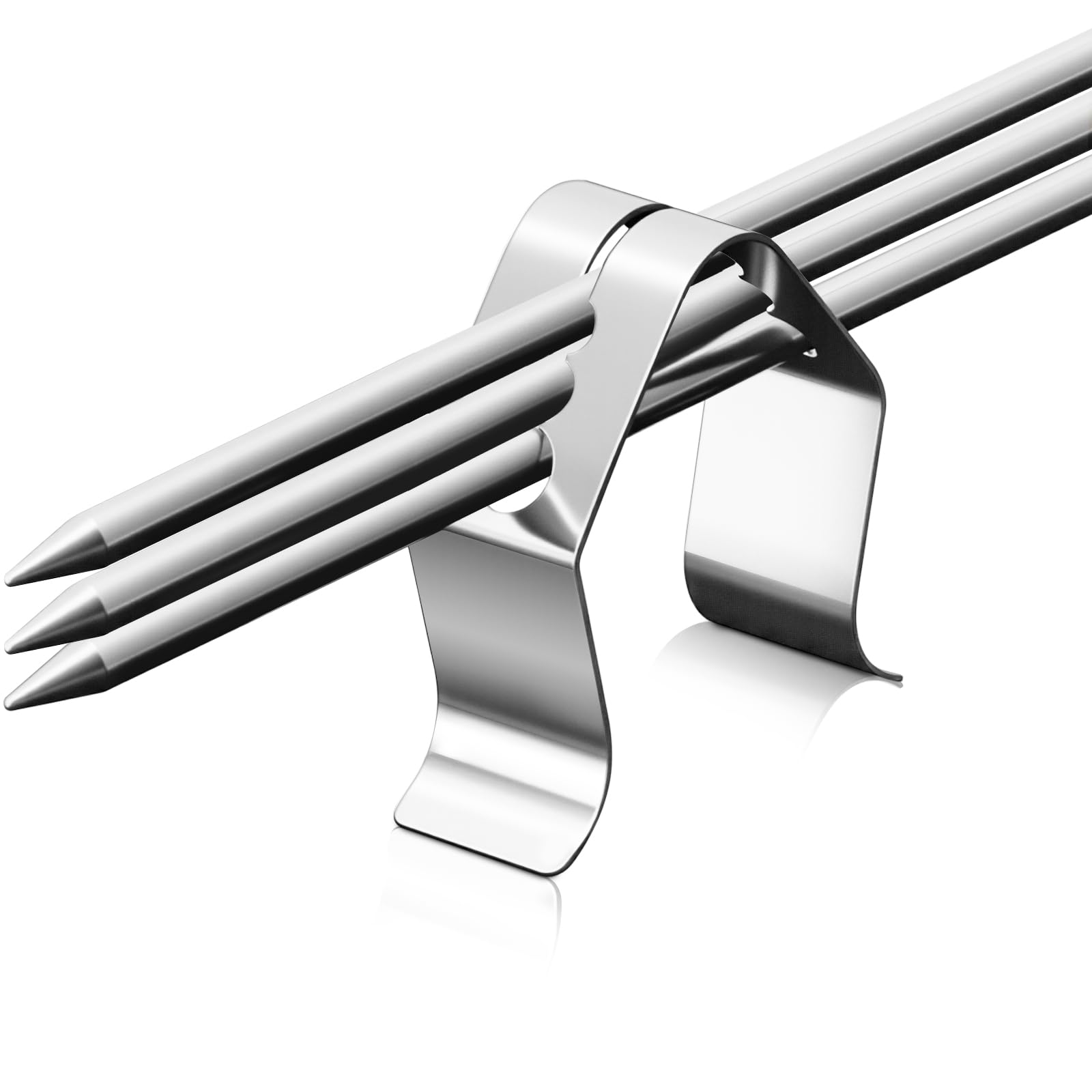 Shappy ambient temperature probe holder positioned for oven or grill