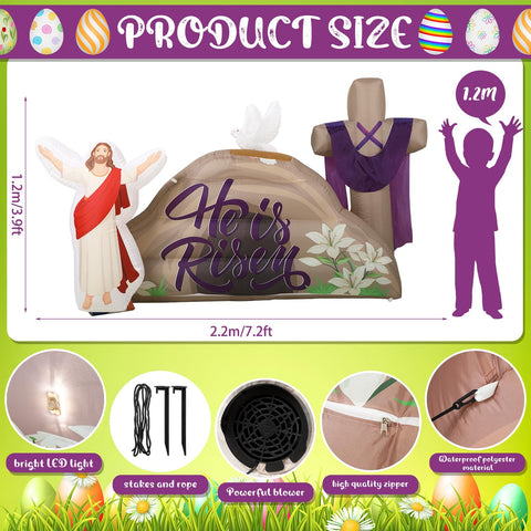 Shappy Easter inflatable lily pattern adds spring color to garden