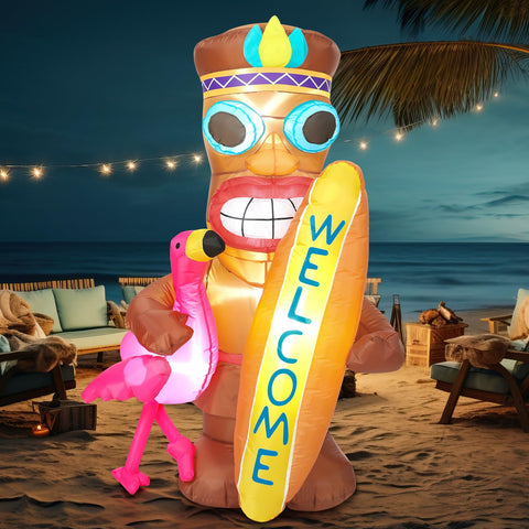 Shappy LED tiki lights inflatable for bright nighttime outdoor gatherings