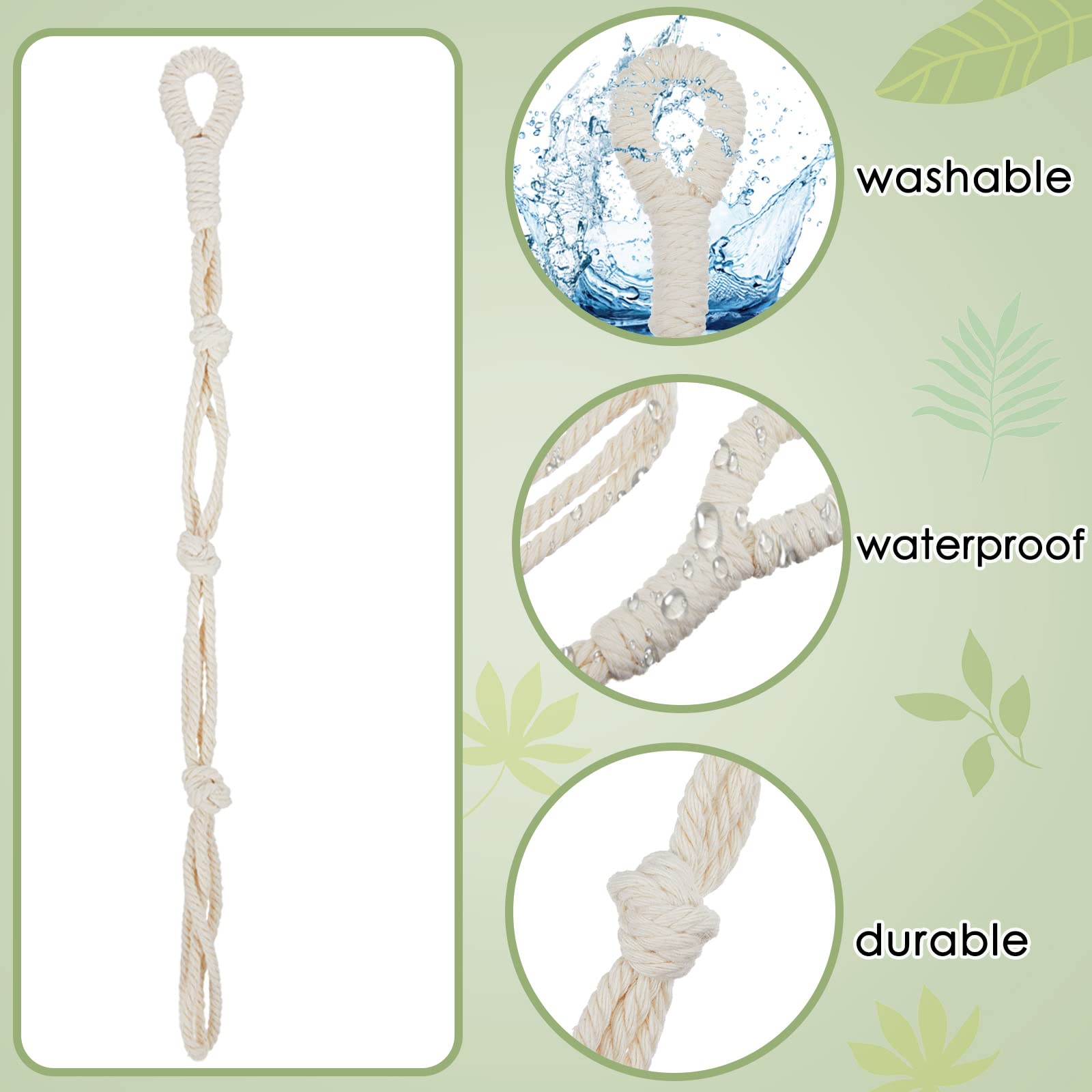 Shappy linen rope close-up highlights strong, durable construction.