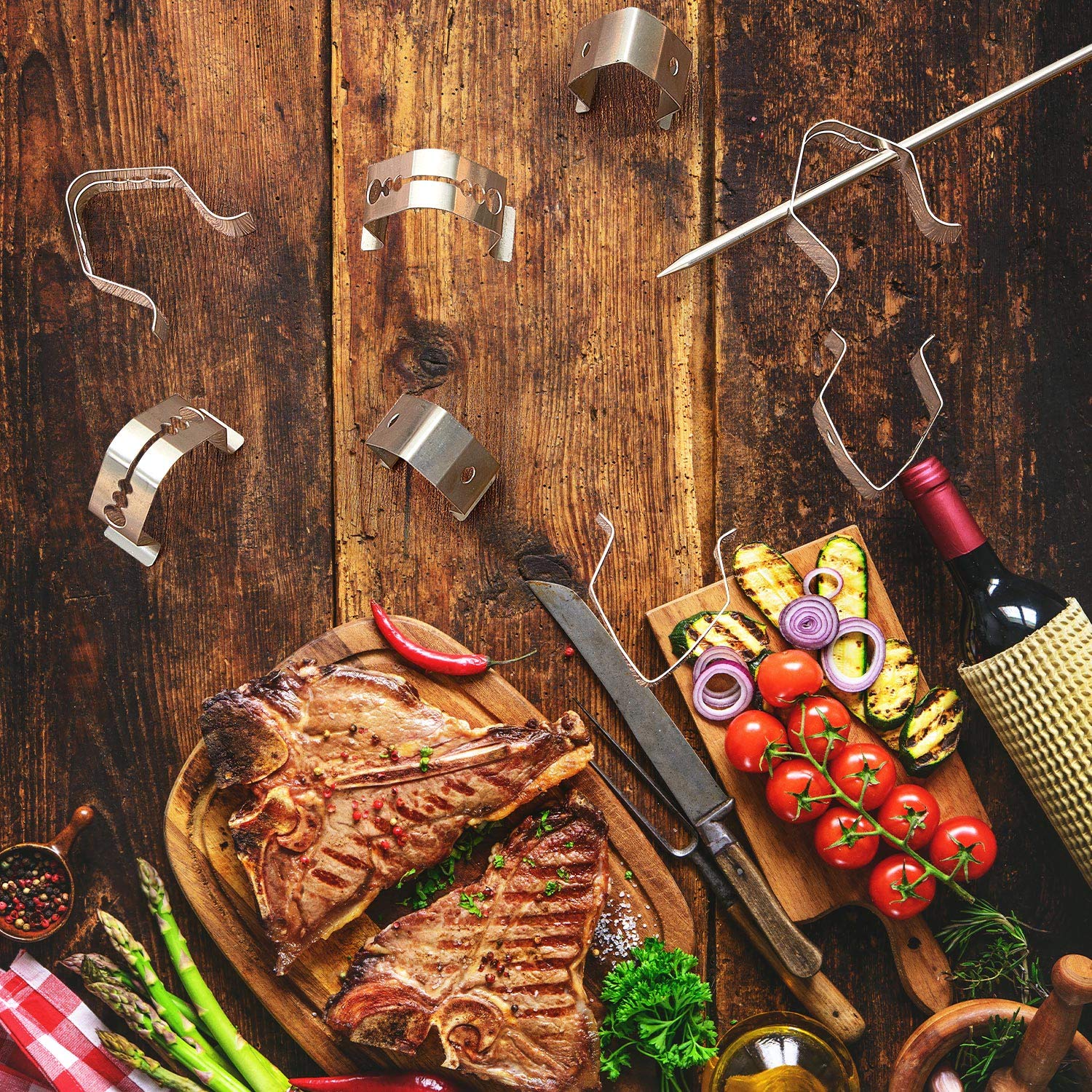 Shappy multi-probe clip ideal for camping and outdoor cooking