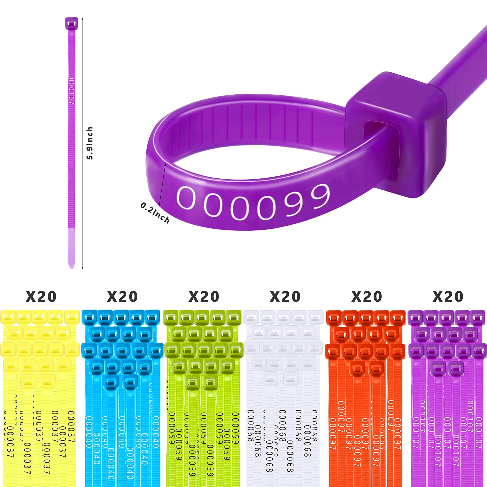 Shappy self-locking leg bands secure easily on growing birds with a comfortable fit.
