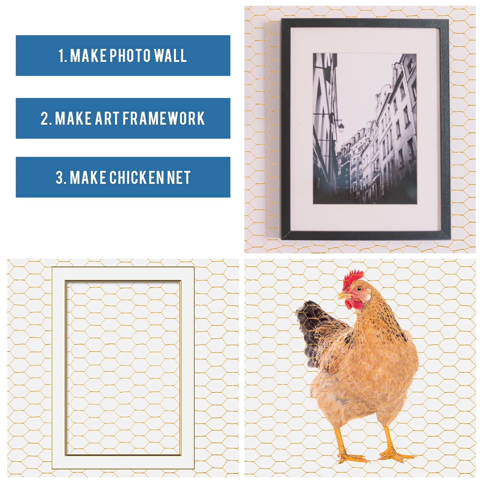 Shappy wreath frame idea using gold mesh decorative option