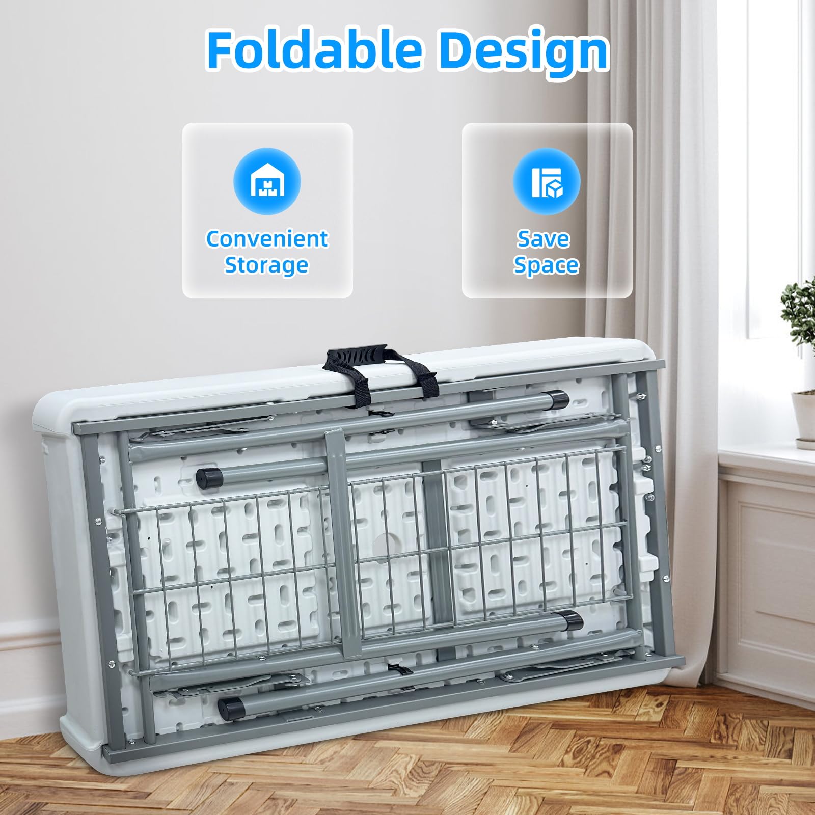 SHAREWIN folding ice cooler table drain hose enables easy cleanup