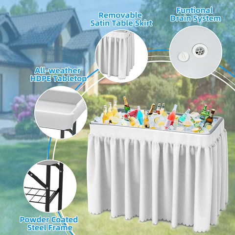 SHAREWIN folding ice cooler table portability fits in car trunk
