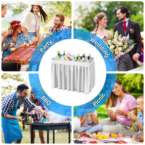 SHAREWIN folding ice cooler table storage folds compactly