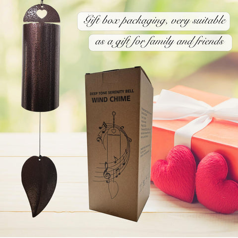 Sharita heavy iron wind chime withstands weather for outdoor use