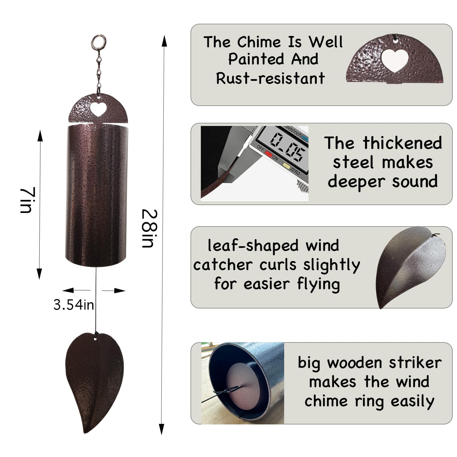 Sharita memorial wind chime offers tasteful sympathy gift for gardens