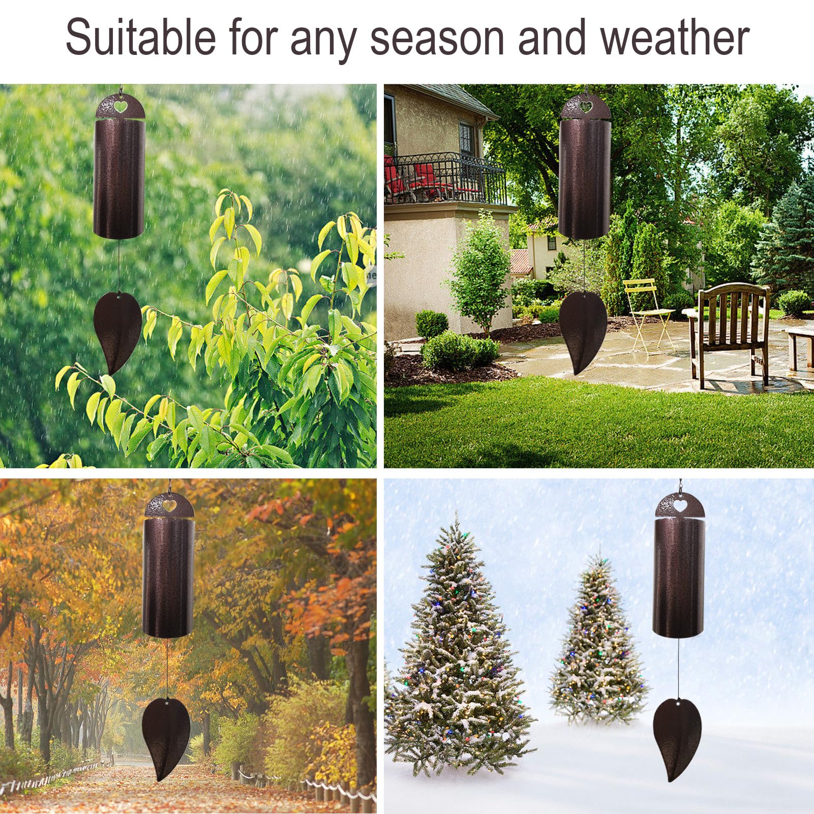 Sharita outdoor wind chime ready to hang for instant decor